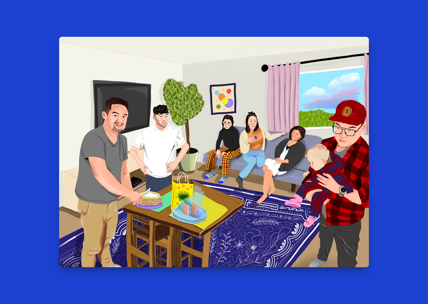 Illustration of family